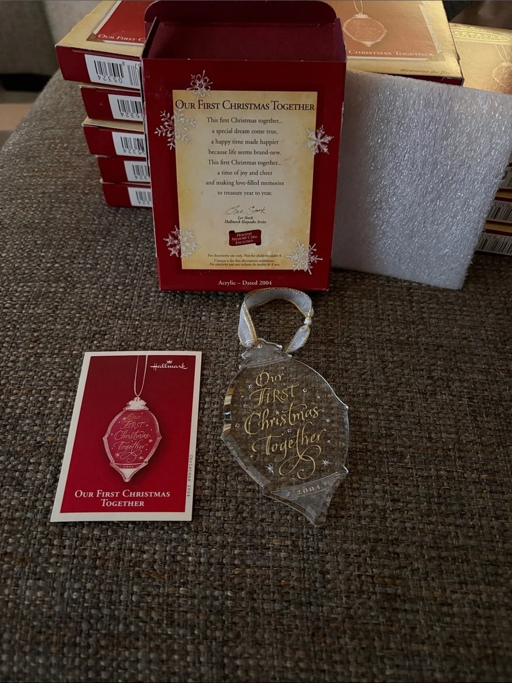 Vintage Retired Hallmark Keepsake 'Our First Christmas Together' 2004 Ornament